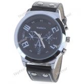 RELOGIO LEATHER COM PULSEIRA EM COURO(W5-9622M)