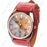 RELOGIO RED LEATHER(W1- 9317)