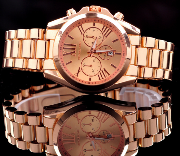 RELOGIO FEMININO OURO ROSÊ 02
